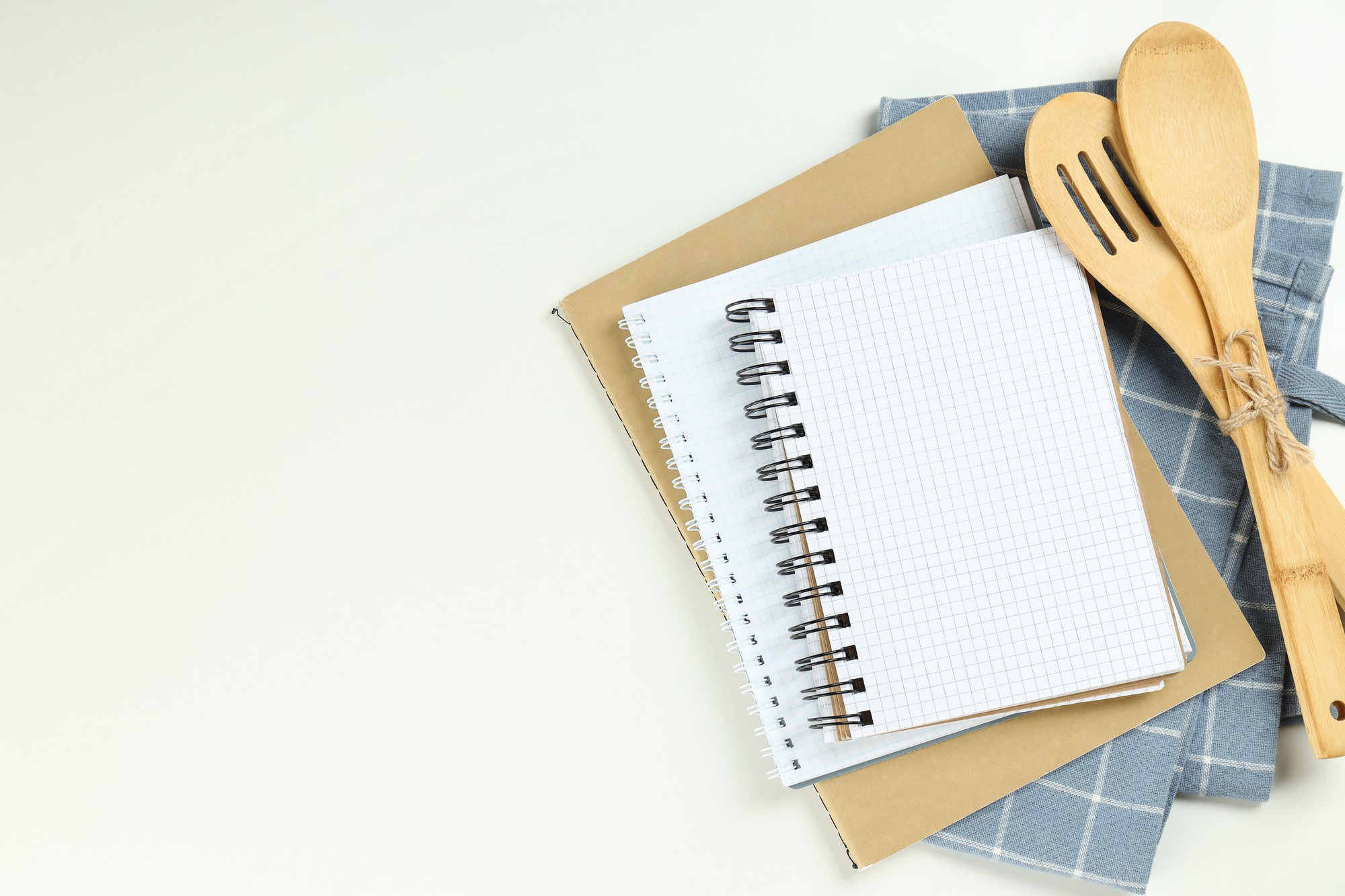 curated meal kit on counter next to a notepad